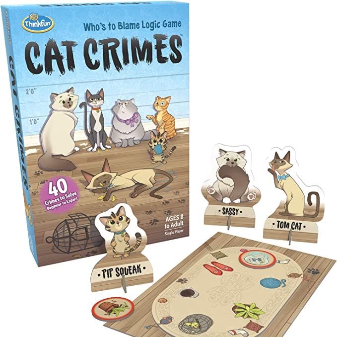 ThinkFun Cat Crimes Brain Game and Brainteaser for Boys and Girls Age 8 and Up - A Smart Game wit... | Amazon (US)