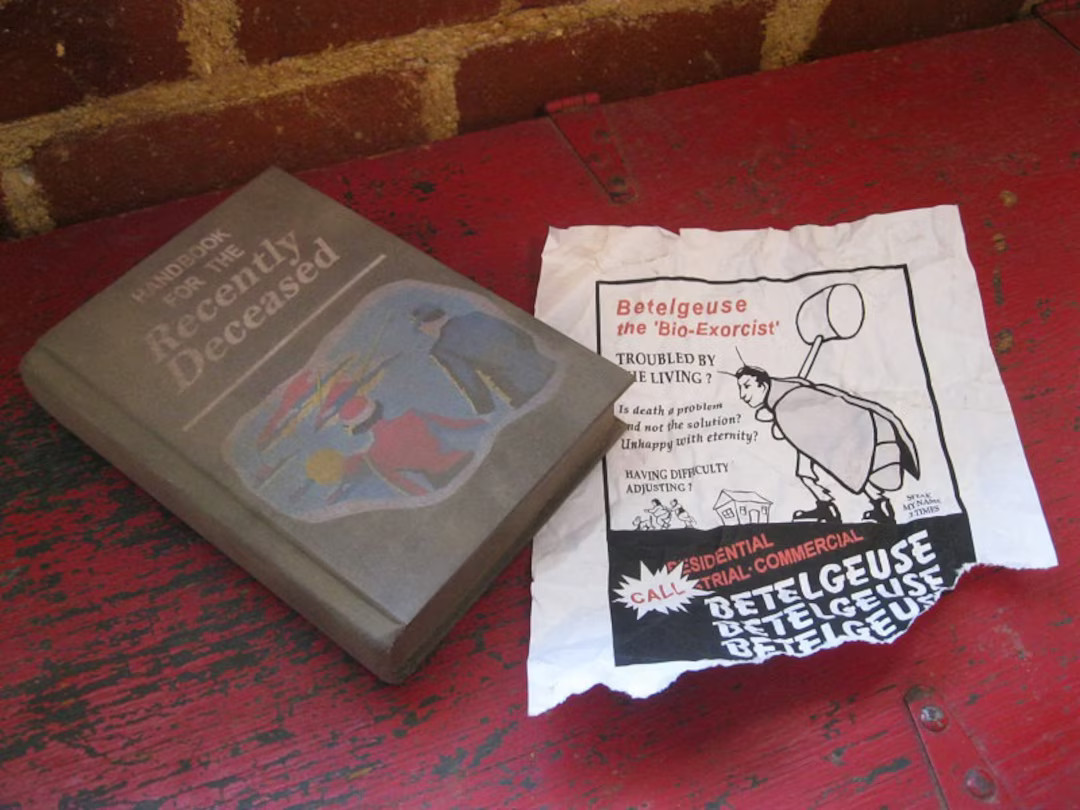 Handbook for the Recently Deceased Prop Replica WITH Flyer Book - Etsy | Etsy (US)
