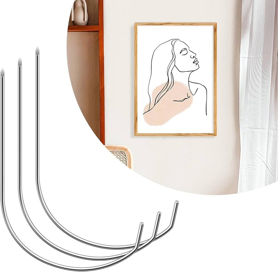 30 Pieces Picture Hangers, PinCute Drywall Hooks Picture Hanging Hooks Holds Up to 100lbs No Tool... | Amazon (US)