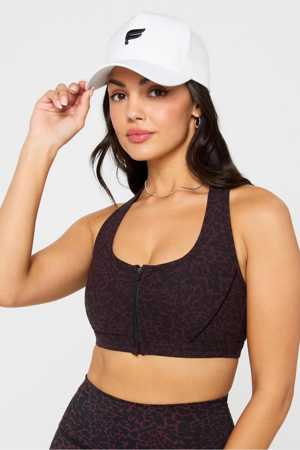 Essential Front Zip Medium Impact Sports Bra | Fabletics