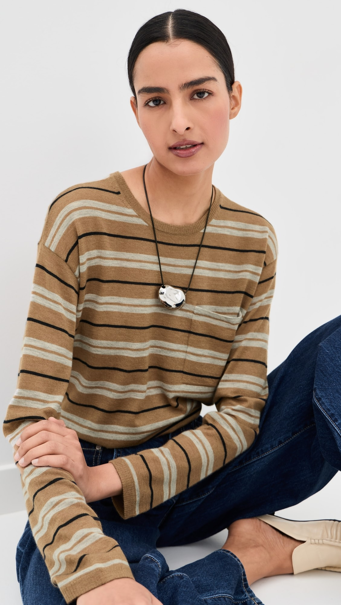 4th Street Stripe Cashmere Tee | Shopbop