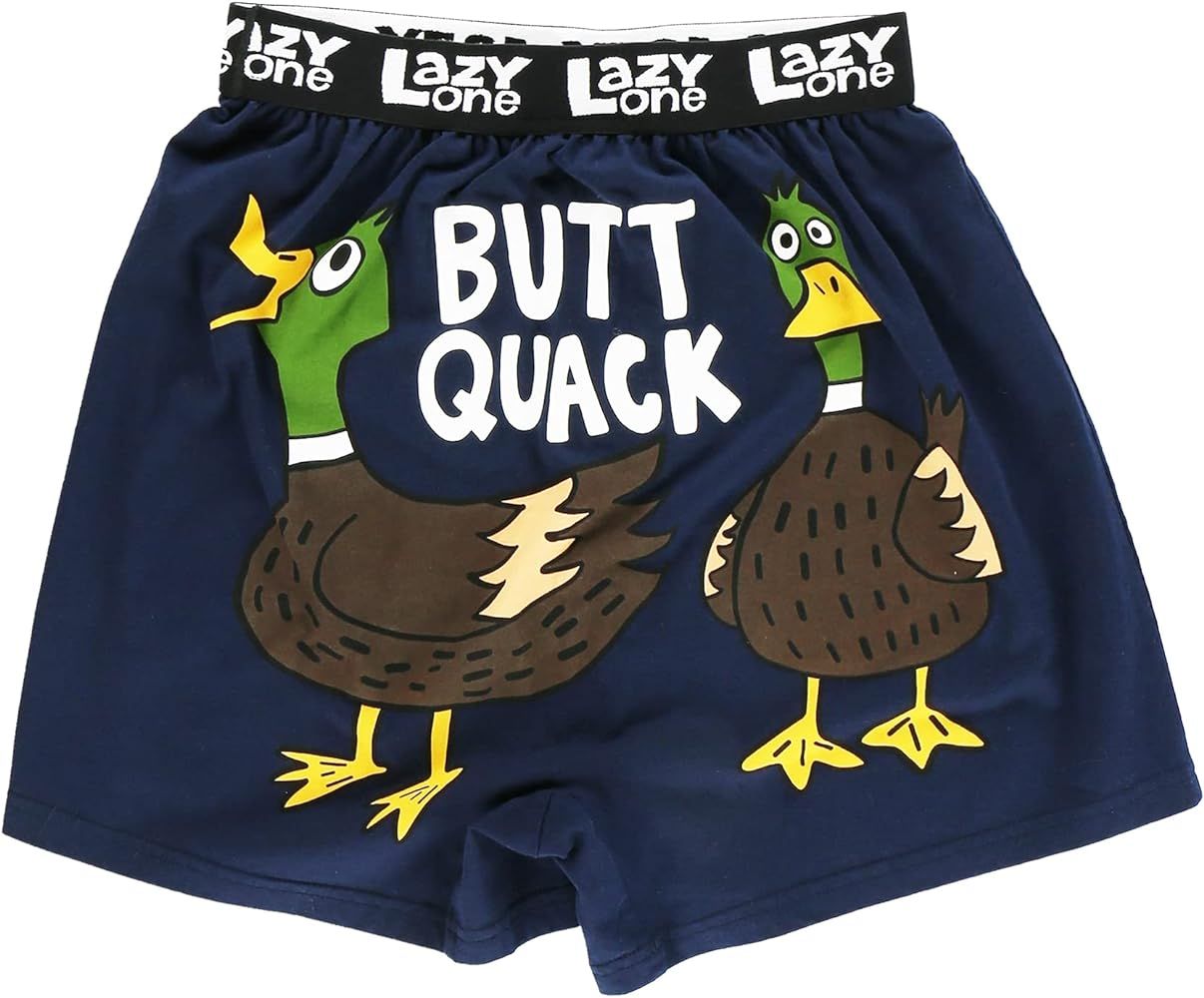 Lazy One Funny Animal Boxers, Novelty Boxer Shorts, Humorous Underwear, Gag Gifts for Men, Farm Desi | Amazon (US)