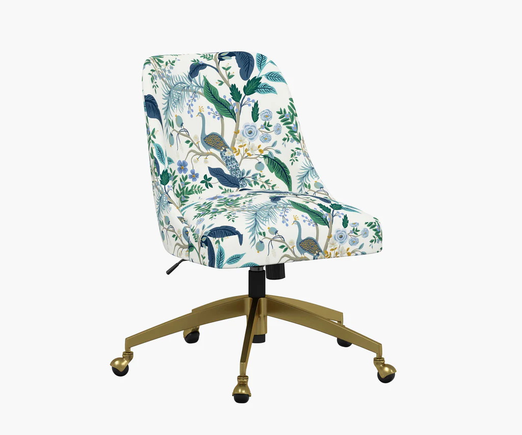 Oxford Desk Chair - Peacock | Rifle Paper Co.