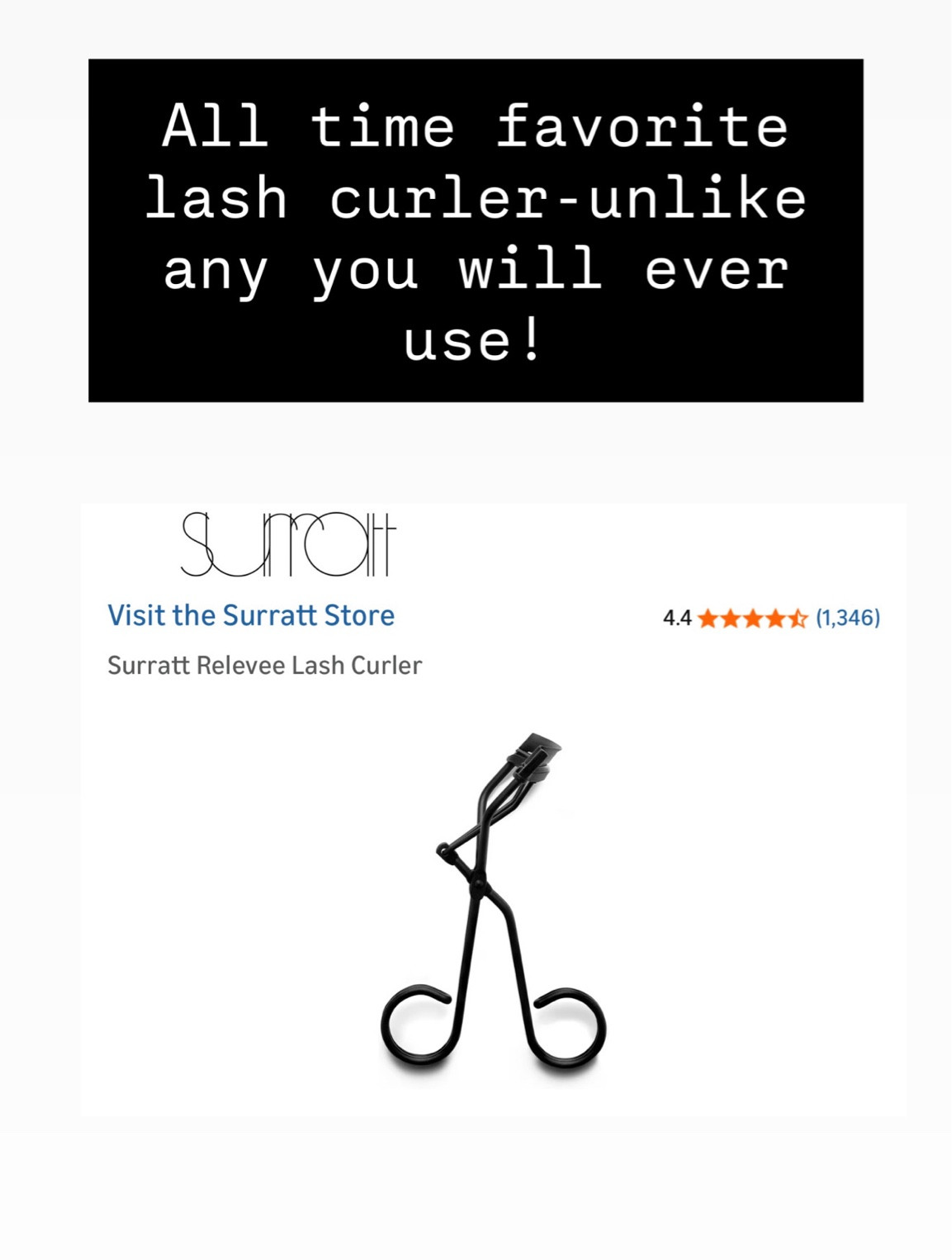 If your lashes won’t hold a curl… it’s not your mascara—it’s your curler.

This one? GAME. CHANGER.

The Surratt Relevée Lash Curler lifts, opens, and actually curls without that crimped, broken look. No pinching, no weird angles—just clean, lifted lashes that make your whole eye look more awake (hello, instant eye lift 👀✨).

Pro tip: curl at the base, then lightly pulse upward for that soft, expensive-looking curve.

Linked on my LTK + Amazon 🤍

#SurrattReleveeLashCurler #makeup #beauty #luxuryonabudget #makeupartist #mua 

#LTKBeauty #LTKgrwm #LTKMothersDay