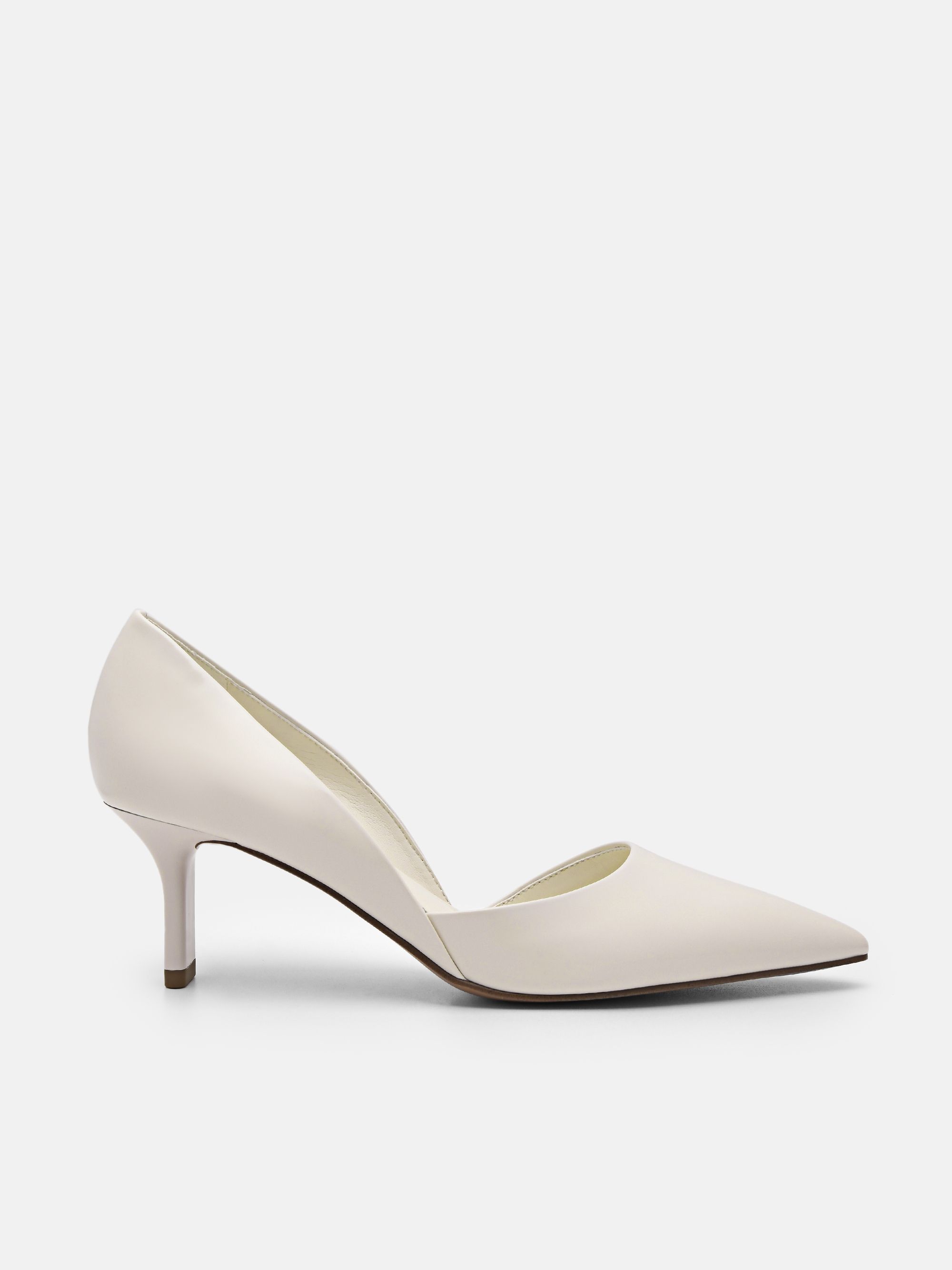 Rocco Leather Heel D'Orsay Pumps
-
Chalk | Pedro Shoes