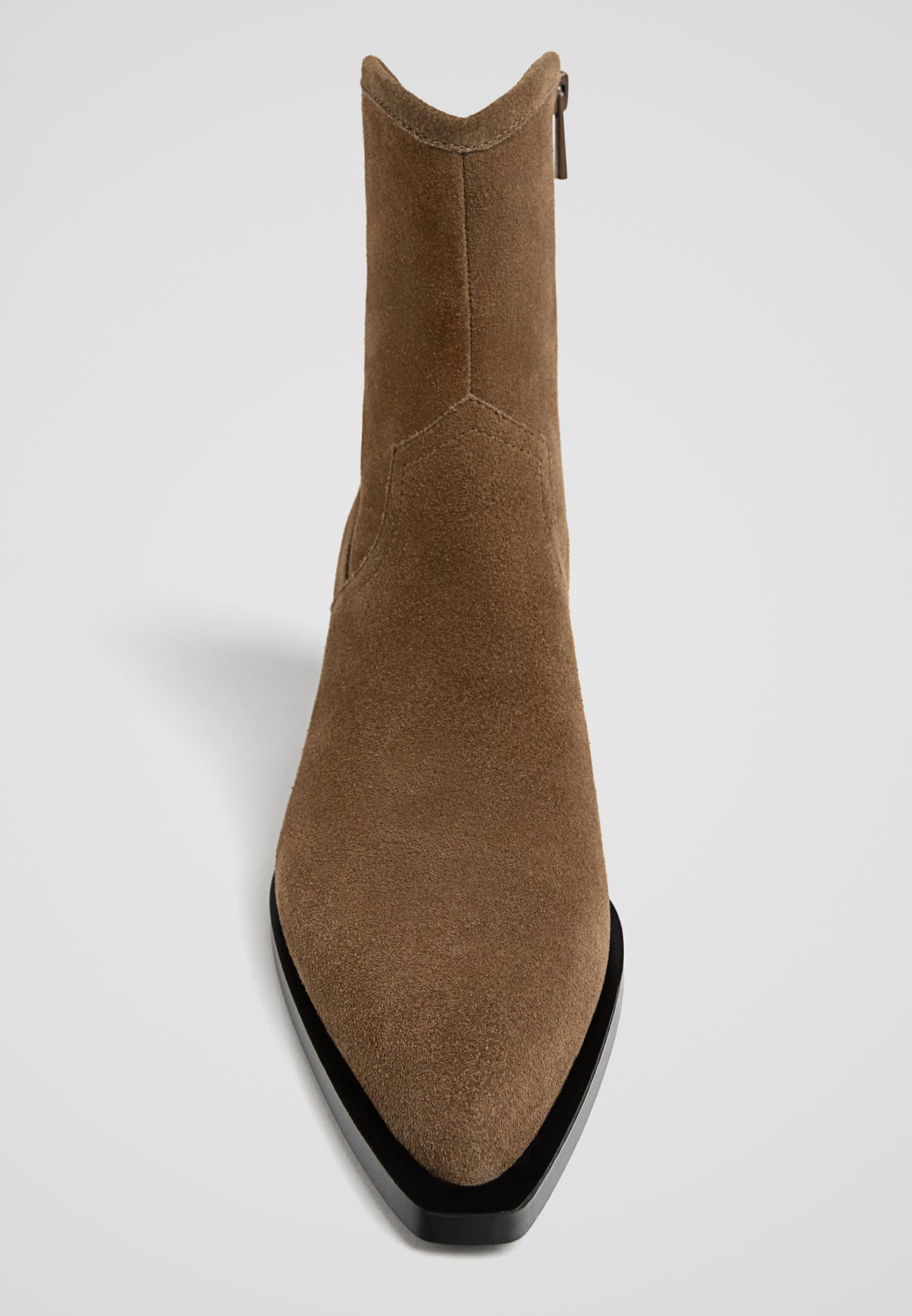 Bottines cowboy en cuir - Mode femme | Stradivarius France | Stradivarius (FR)