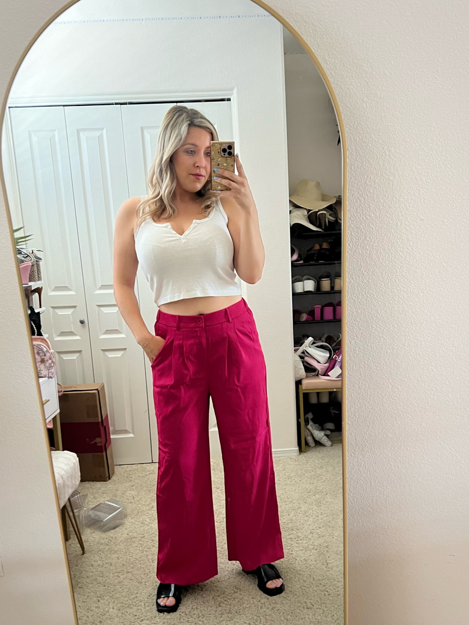 Pink wide leg pants
Business casual work outfit
Pink trousers


#LTKWorkwear #LTKStyleTip #LTKFindsUnder50