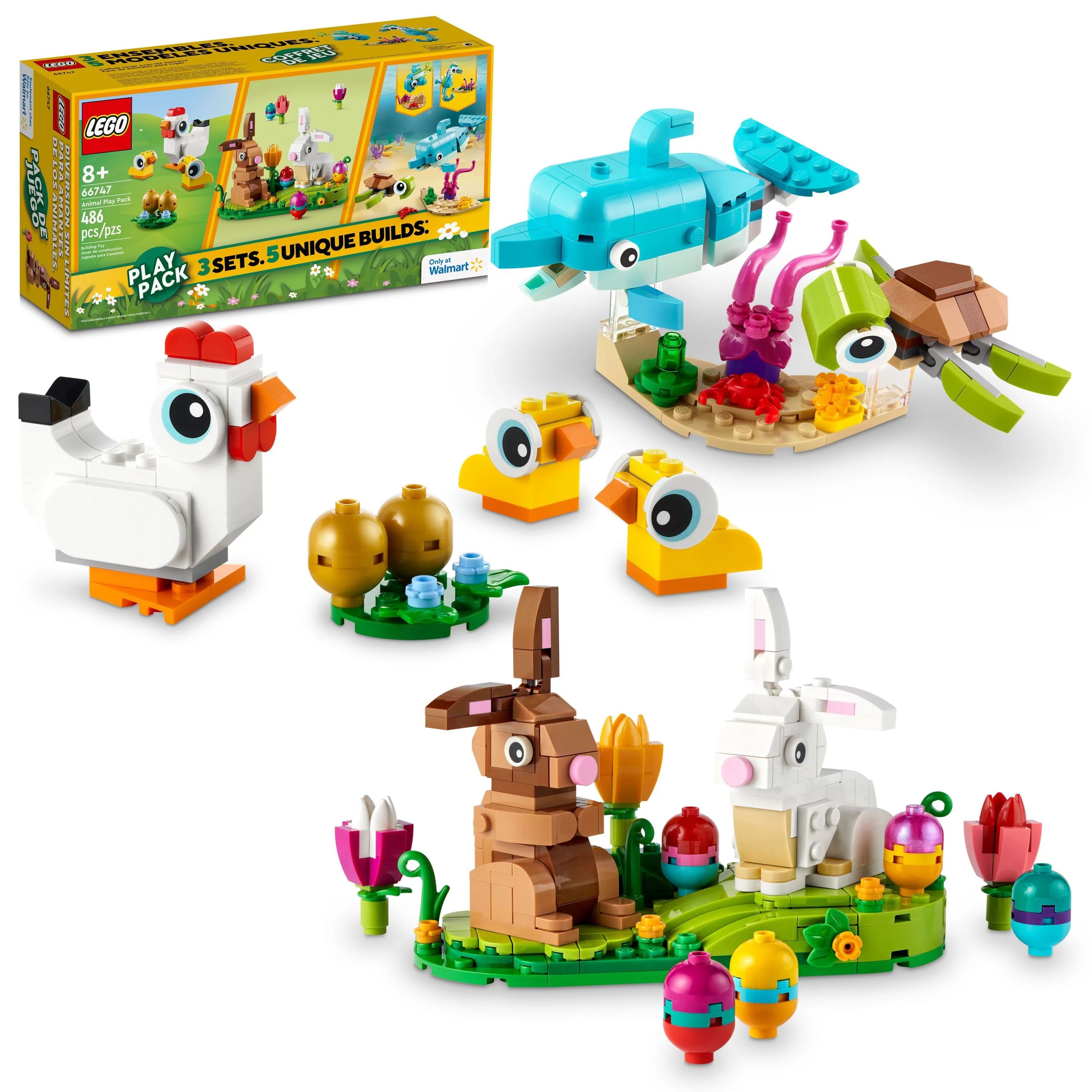 LEGO Animal Play Pack 66747 Easter Gift for Kids, Limited Time Deal | Walmart (US)