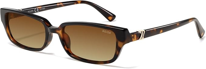 SOJOS Trendy Retro Rectangle Polarized Sunglasses Womens Men SJ2732 | Unisex design UV400 protect... | Amazon (US)