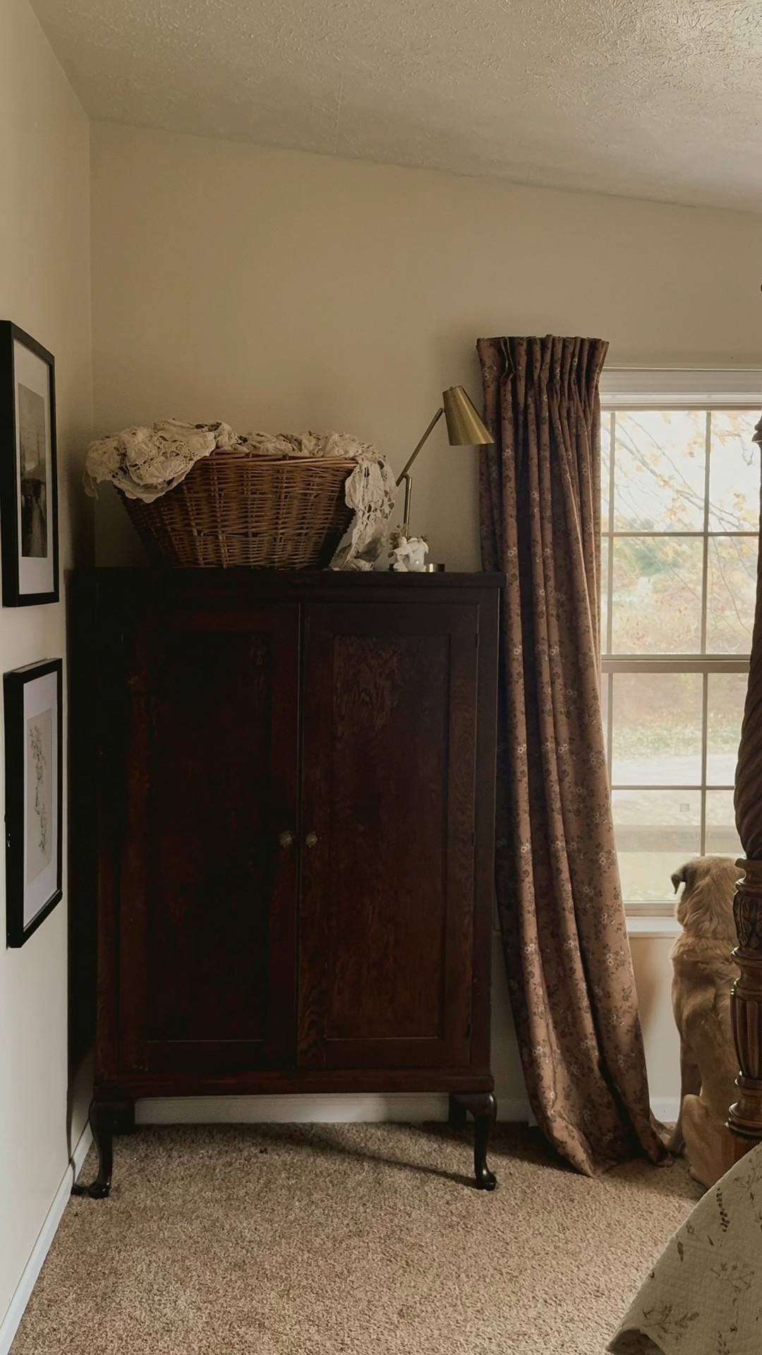 Turning our manufactured home into our little country farmhouse cottage — one cozy corner at a time.

We started in the bedroom, and these beautiful curtains from @twopagescurtains￼ completely transformed the space. They’re definitely an investment piece, but one that’s so worth it. The quality, weight, and drape are unmatched — they add that timeless softness and vintage feel I love so much.

The hutch was a local antique find, the “frame TV” was a DIY project made from an old frame and brackets we found at Habitat for Humanity, and everything else was thrifted. Proof that creating a cozy, charming home doesn’t have to come from a big budget — it just takes heart, creativity, and a few treasures along the way.

✨ Save 15% on your own curtains with my code AMANDAMAYS15 at twopagescurtains.com￼.
#twopageshome #twopagescurtains #CottageStyle #FarmhouseDecor 

#LTKHome