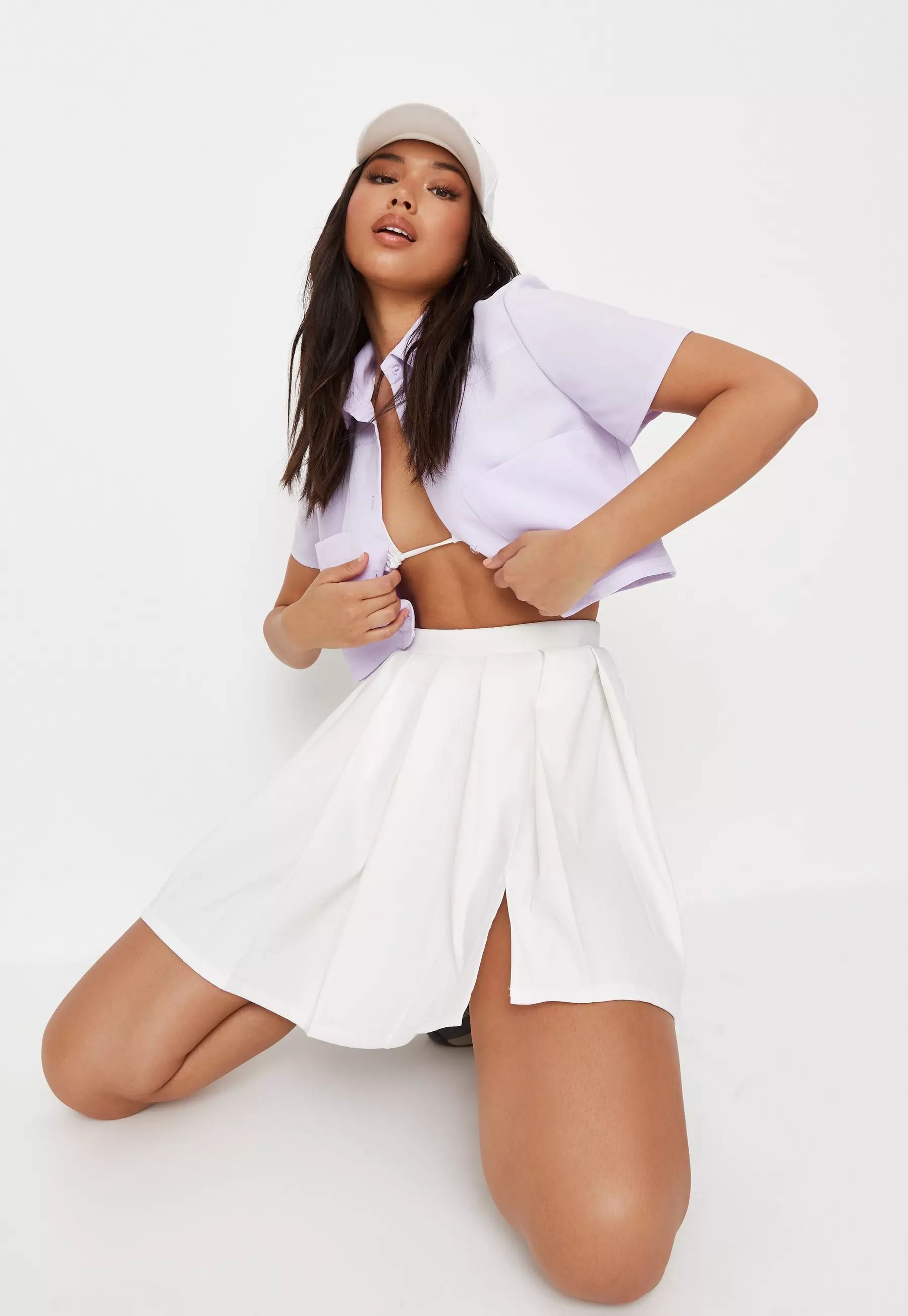 White Pleated Tennis Skirt | Missguided (US & CA)