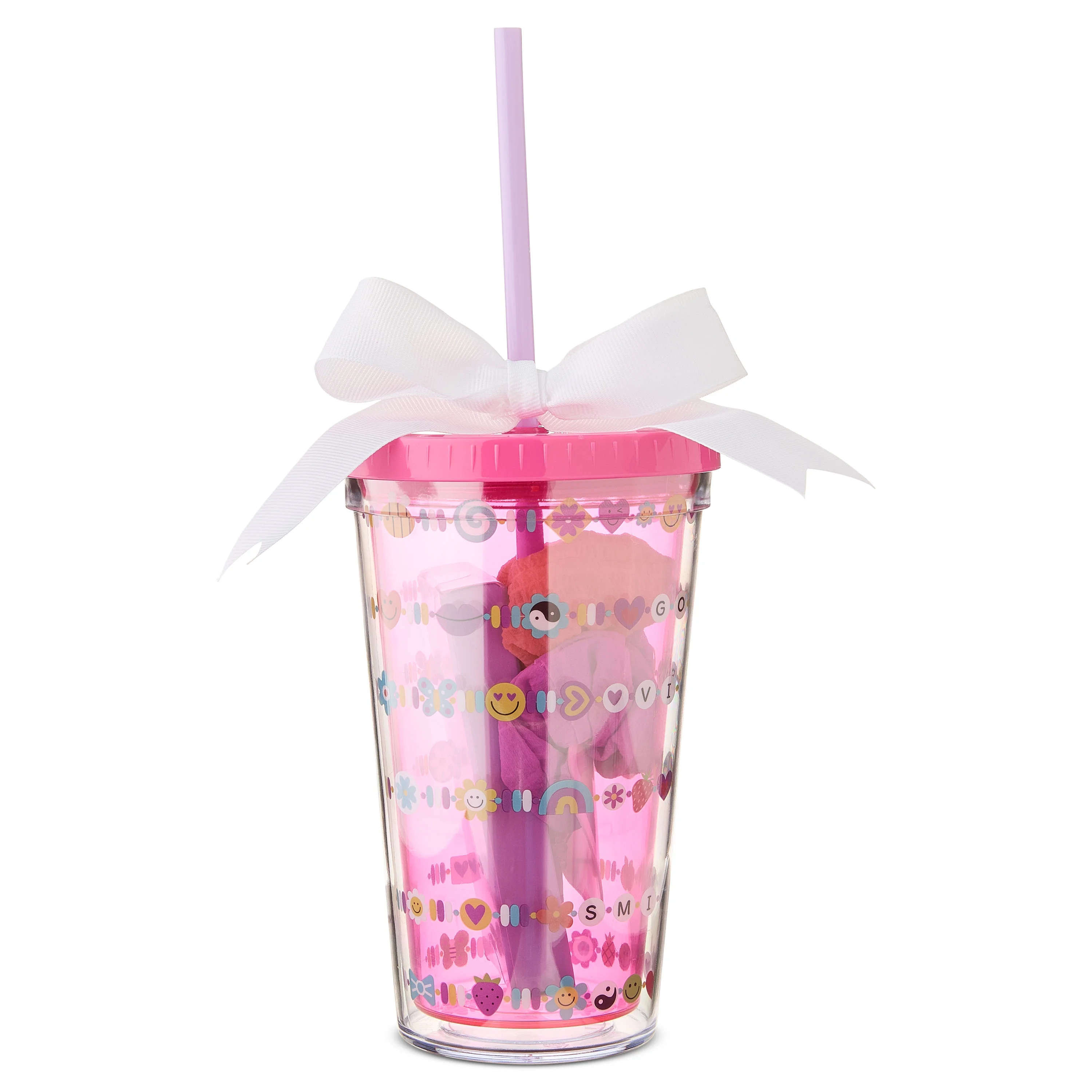 Bracelet and Hair Bands Tumbler Gift Set, Multicolor, 18 fl oz, Valentine's Day by Way To Celebra... | Walmart (US)