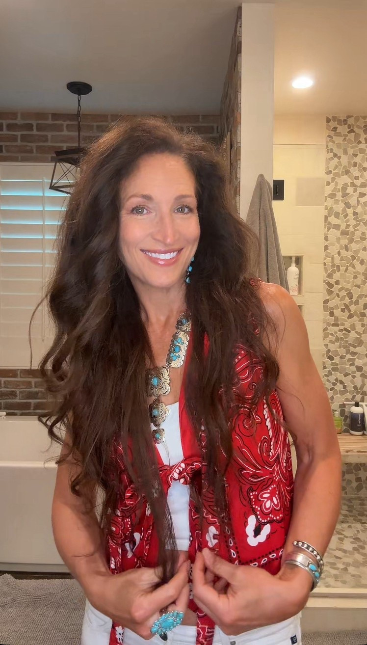 Fourth of July red white and blue!  This red bandana print is silky and soft. It coordinate beautifully with denim and turquoise!  Giddy up!

#LTKSeasonal #LTKFindsUnder50 #LTKSummerEdit