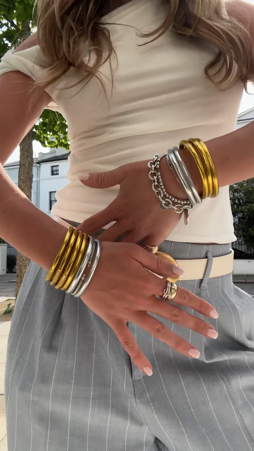 My favorite mindful accessory! I love being able to use these bangles to set my intentions for the day and practice gratitude as I remove them at night. They are weightless, non toxic, TSA proof, waterproof, and SO adorable. 

#budhagirl #wristcape #mindfulglamour #allweatherbangles #budhagirlbangles @Budhagirl #budhagirlpartner

#LTKFestival #LTKU #LTKstyletip