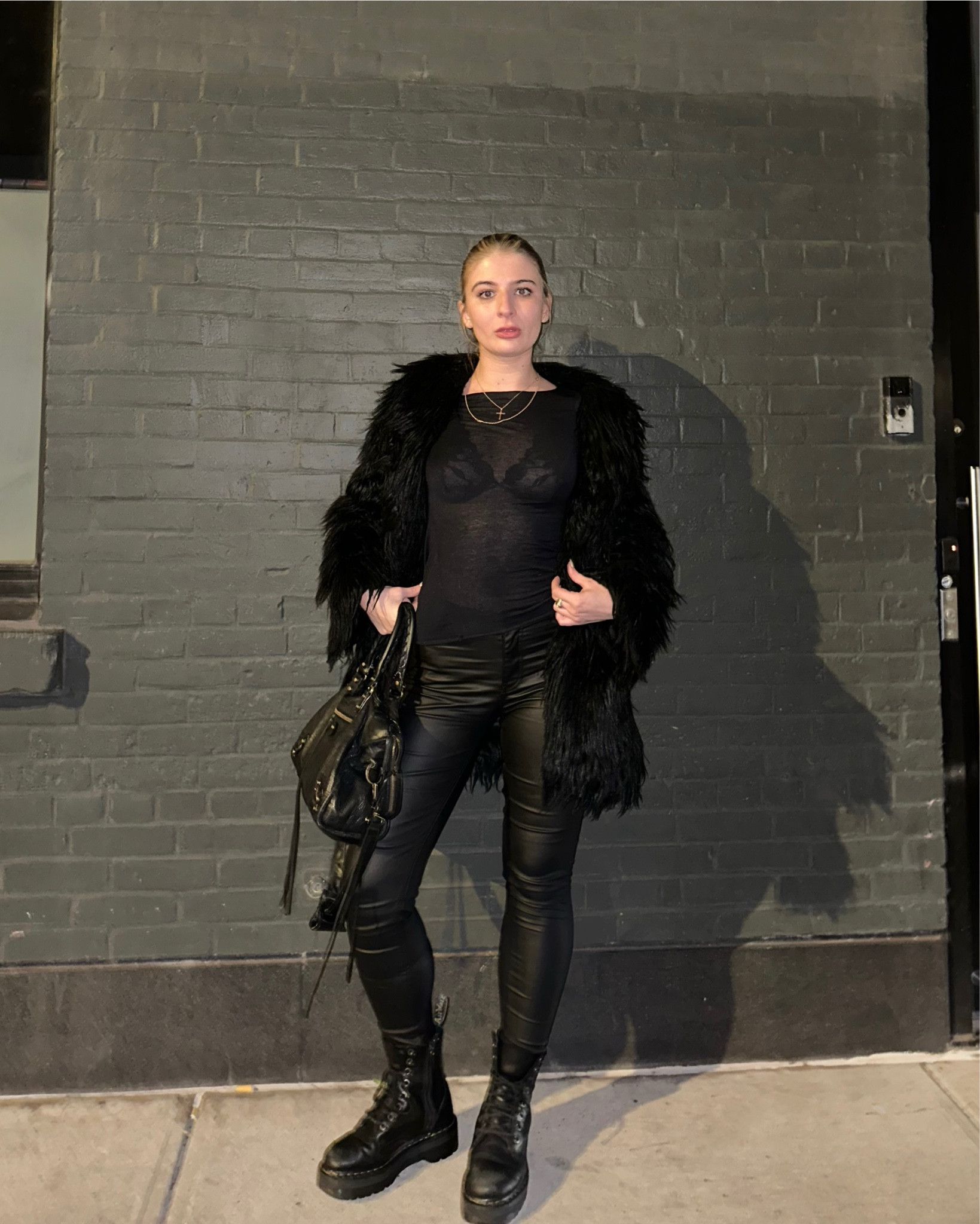 all black outfit for a night out the other day: wearing fur, leather and cashmere- my favorite materials. 

#LTKSeasonal #LTKootd #LTKFindsUnder100