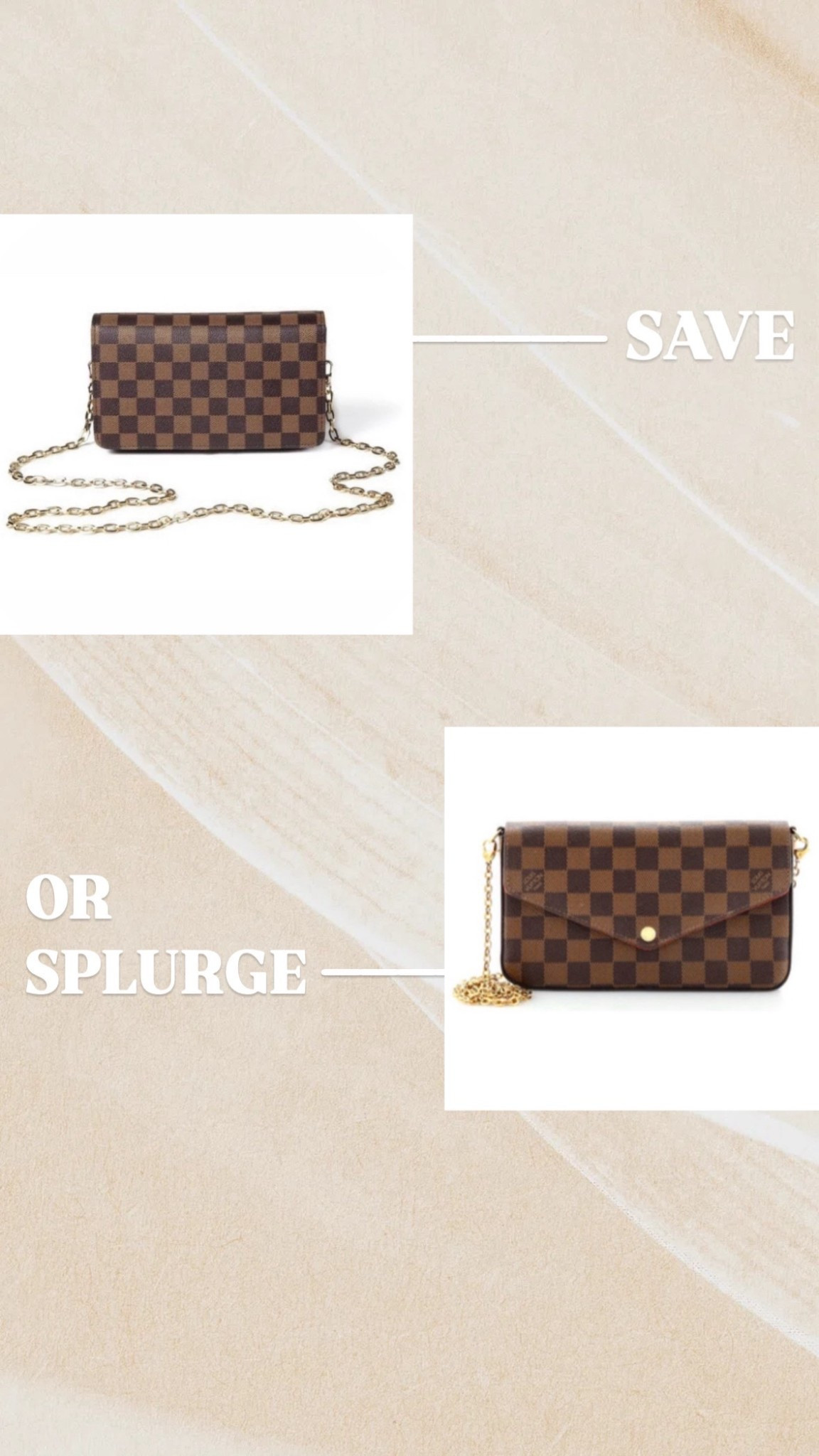 Save or splurge? Louis Vuitton or look alike from Walmart 

#LTKStyleTip #LTKFindsUnder50 #LTKSaleAlert