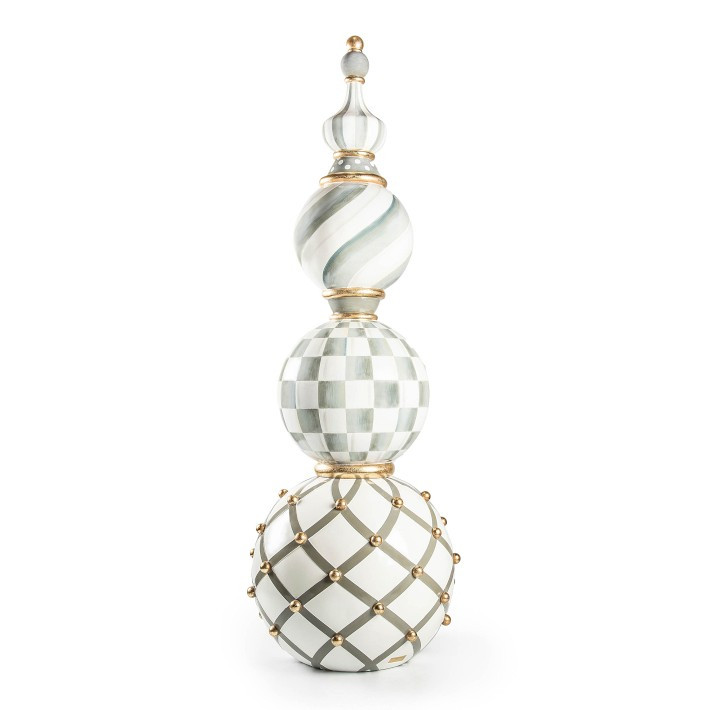 MacKenzie-Childs Sterling Check Trophy Topiary | Williams-Sonoma