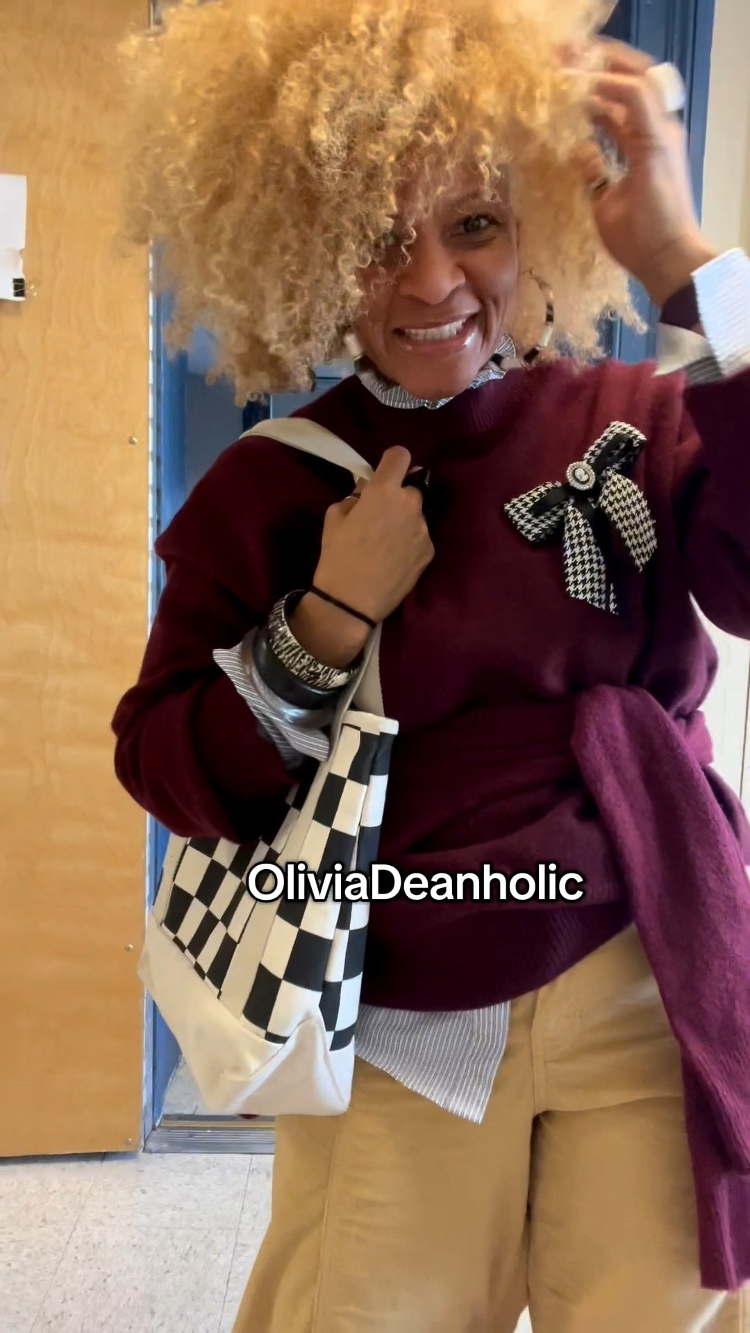 Decided to add a little twist to my look today by tying a burgundy sweater around my waist over another burgundy sweater. It’s all about the layers, right?  What’s your thoughts? 💬

And by the way, I really appreciate it when you call me wonderful! 🎶💖 

🌧️It’s a rainy week, and honestly, we need this to melt away the snow. I’m so over winter! ❄️ 

#OOTD #Burgundy #twist #RainyDay #teachersofinstagram

Sweater: @Commense 
Tied sweater: @jcrew
Shirt: @jcrew
Pants: @freepeople
Slip-ons and Bag: @vans
Rings: @hellobaabs (use code STORY20)

#LTKSaleAlert #LTKootd #LTKWorkwear