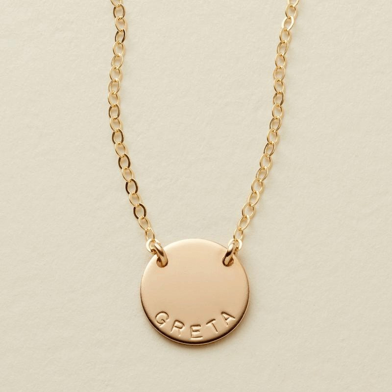 Mini Zola Disc Necklace | Made by Mary (US)