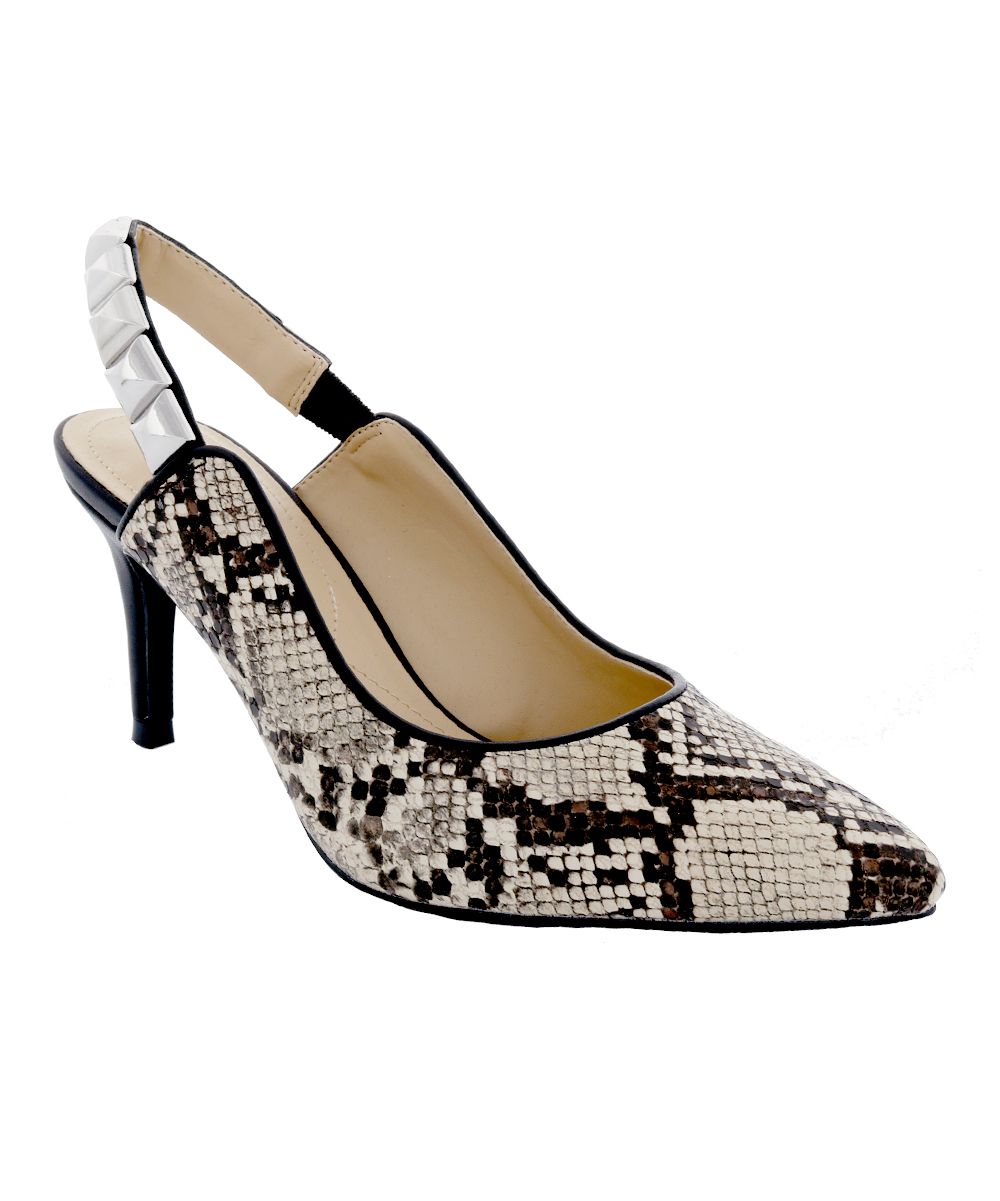 Penny Loves Kenny Women's Pumps Natural - Natural Snake Aught Pump - Women | Zulily