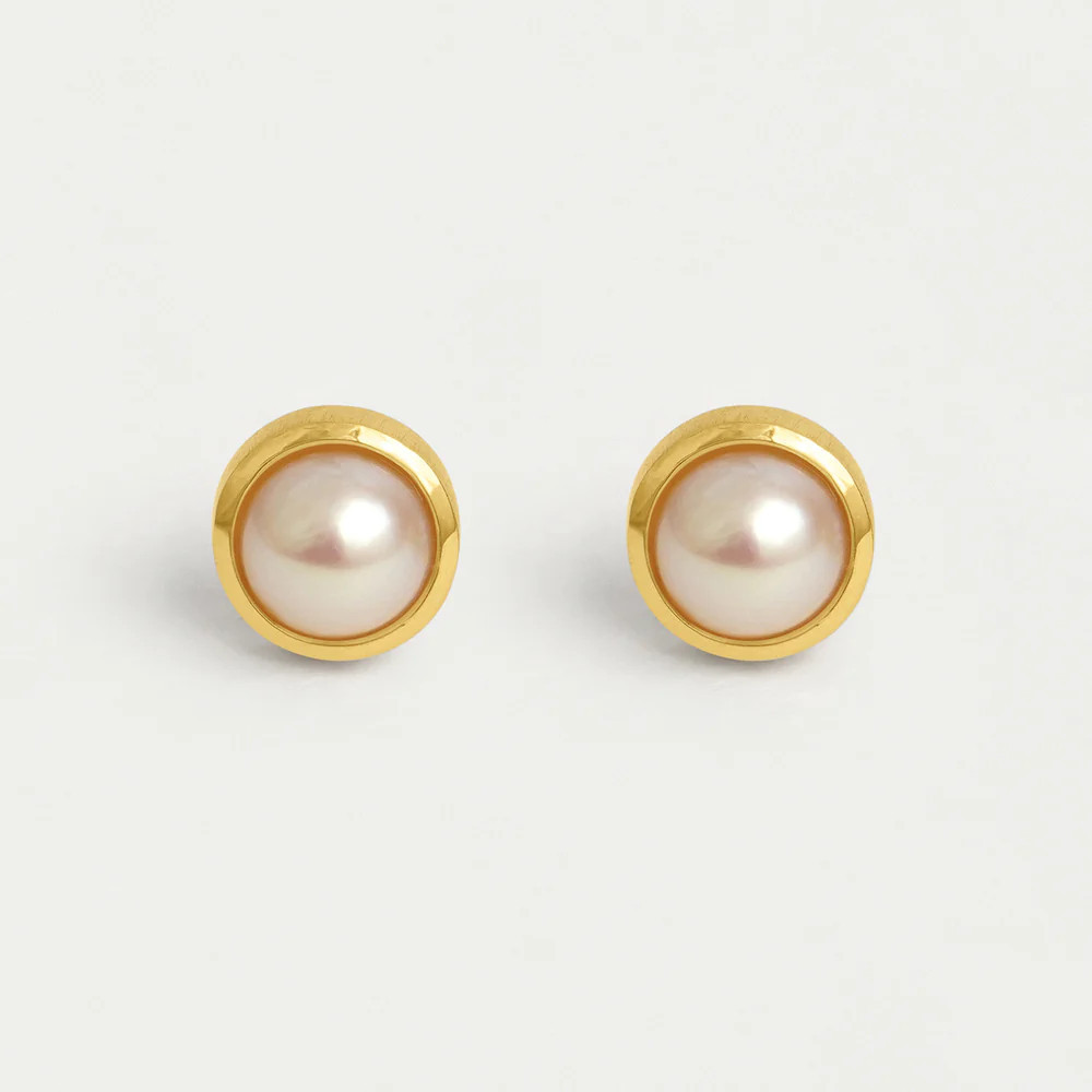 Signature Midi Knockout Studs - New Pearl | Dean Davidson