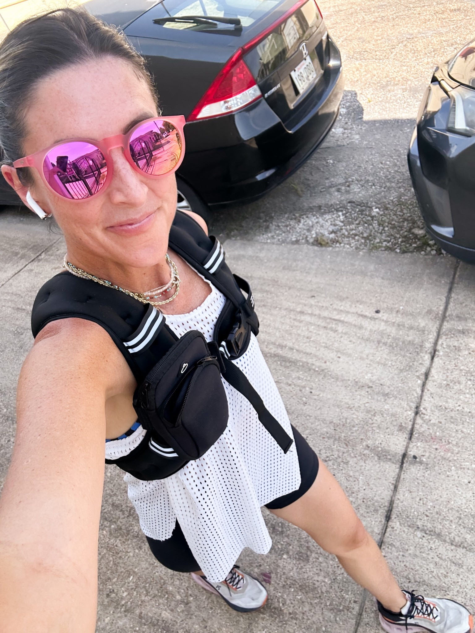 Weighted vest! I use the 12 lb. Love these Goodr sunglasses for sweaty outdoor activities - they don’t slip! 

#LTKActive