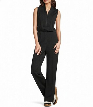 AirEssentials® Sleeveless Turtleneck Jumpsuit | Dillard's