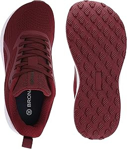 BRONAX Women's Wide Toe Box Road Running Shoes | Wide Athletic Tennis Sneakers with Rubber Outsol... | Amazon (US)