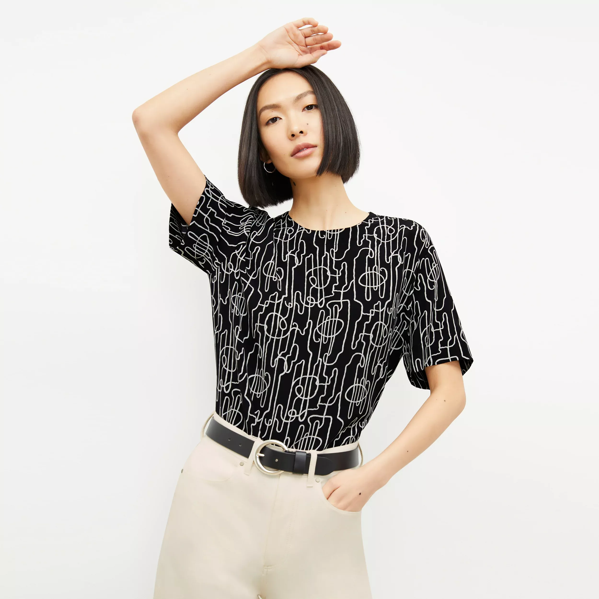 Tuesday's Workwear Report: The Annika Tee in Washable Silk 