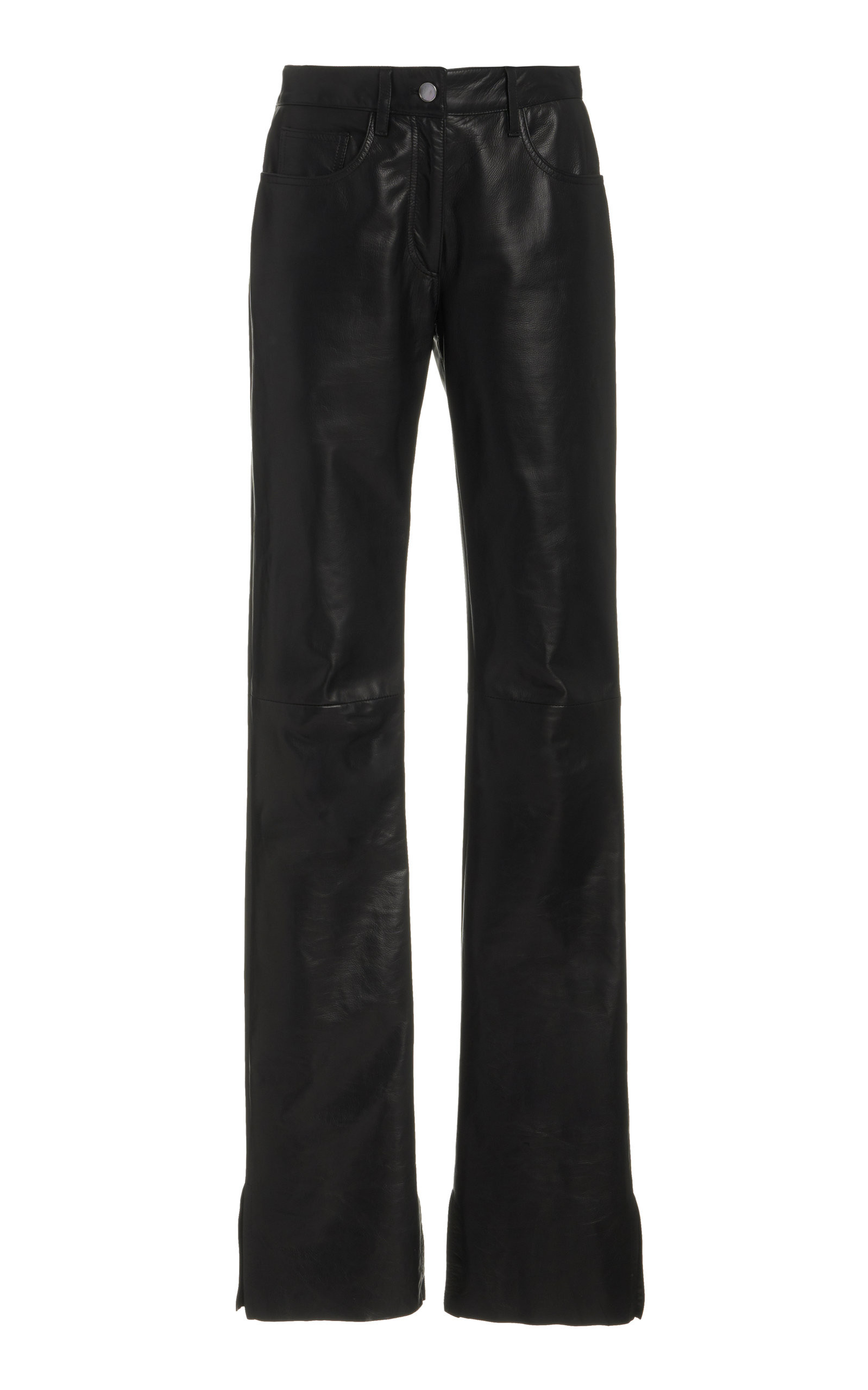 Brandon Maxwell Straight-Leg Leather Pants | Moda Operandi Global
