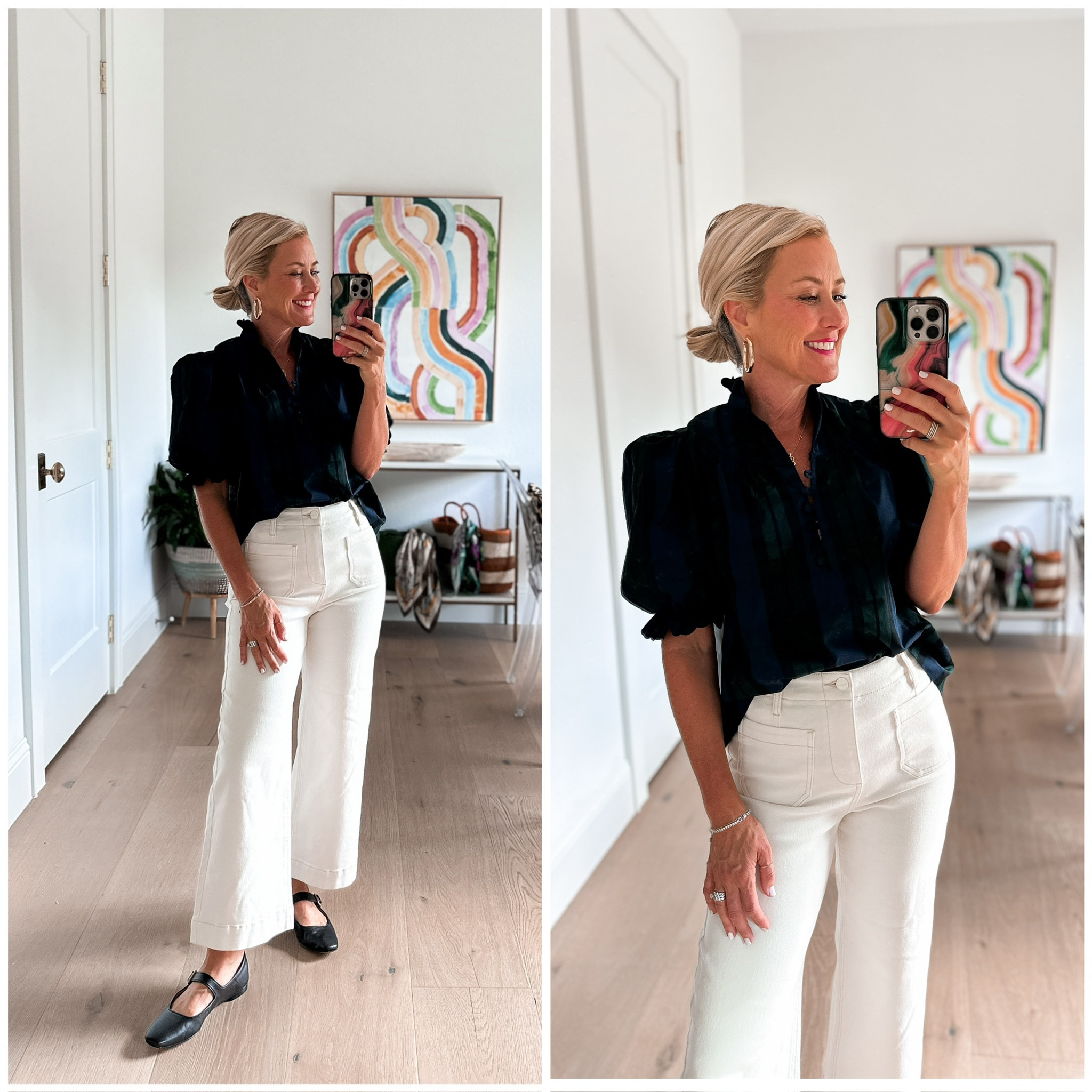 Dressing Room Diaries | Hi Sugarplum! #sugarplumstyle #dressingroomdiaries 

Sizes XS top
Code SUGARPLUM15 for jeans

#LTKFindsUnder100 #LTKSeasonal #LTKOver40