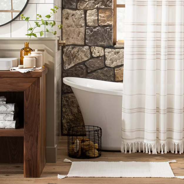 Tonal Bath Rug Sour Cream - Hearth & Hand™ with Magnolia | Target