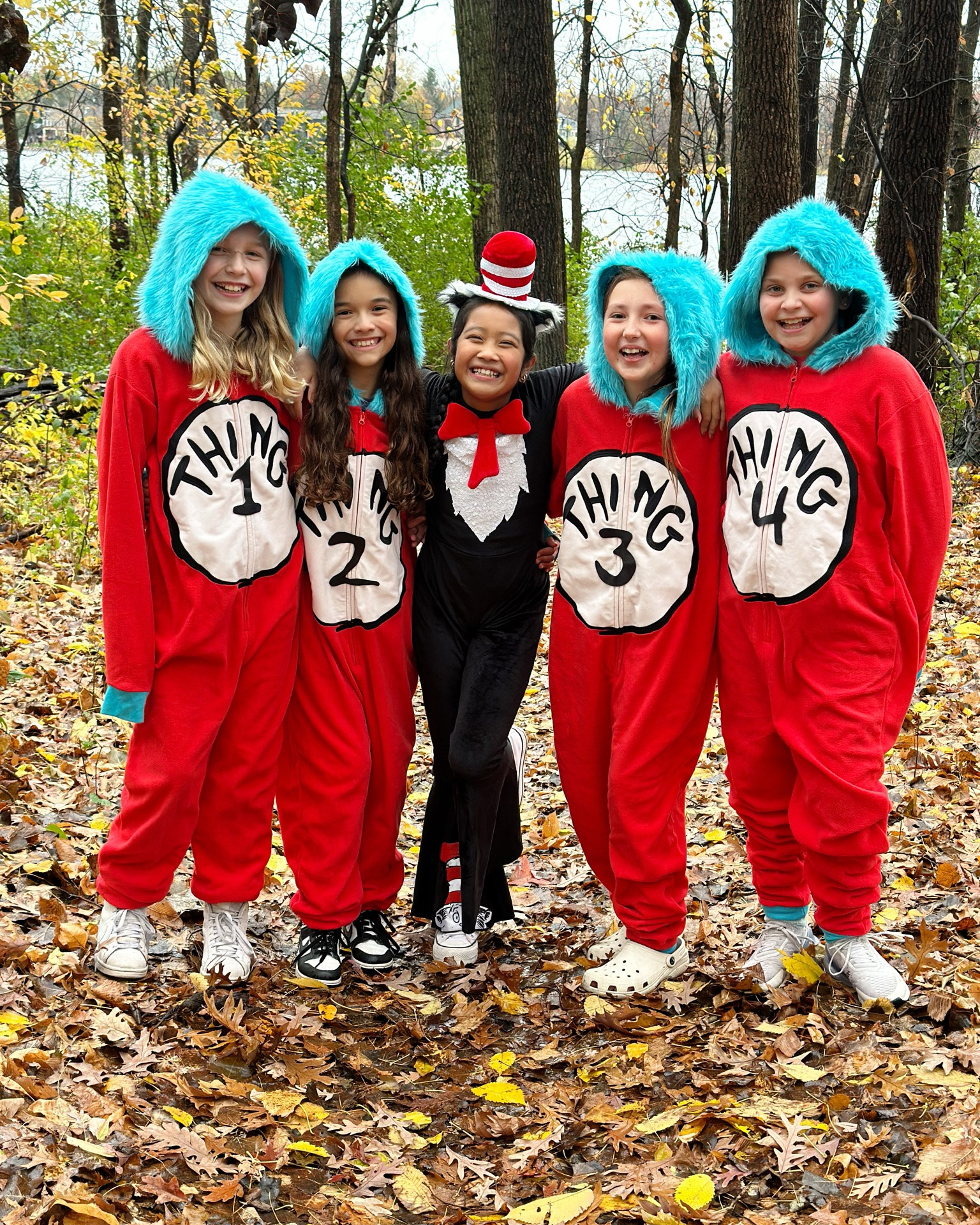 A group costume that gets better with every friend 

The Cat in the Hat + Thing 1 through Thing 6 makes the cutest Halloween crew for tweens & teens! And yes… you can even add the dog as a goldfish. 

They’re cozy onesies, so there’s no freezing in the name of Halloween fun — which honestly might be the best part. 

Perfect for siblings, besties, or a whole group that wants to coordinate without wearing an overly complicated costume.

🎩 Cat in the Hat
1️⃣ Thing 1
2️⃣ Thing 2
3️⃣ Thing 3
4️⃣ Thing 4
5️⃣ Thing 5
6️⃣ Thing 6
🐶 Goldfish dog costume

The more Things, the better! ❤️

#HalloweenCostumes #GroupCostume #KidsHalloweenCostumes #TweenHalloween #TeenHalloween #HalloweenIdeas #FamilyHalloween #BestieCostumes #SiblingCostumes #Thing1Thing2 #CatInTheHat #DrSeussHalloween #DogHalloweenCostume #Halloween2026 #TweenStyle #TeenStyle

#LTKKids #LTKSeasonal #LTKmomlife