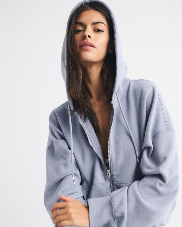 Women's Sunday Hooded Full-Zip | Women's | Abercrombie.com | Abercrombie & Fitch (US)