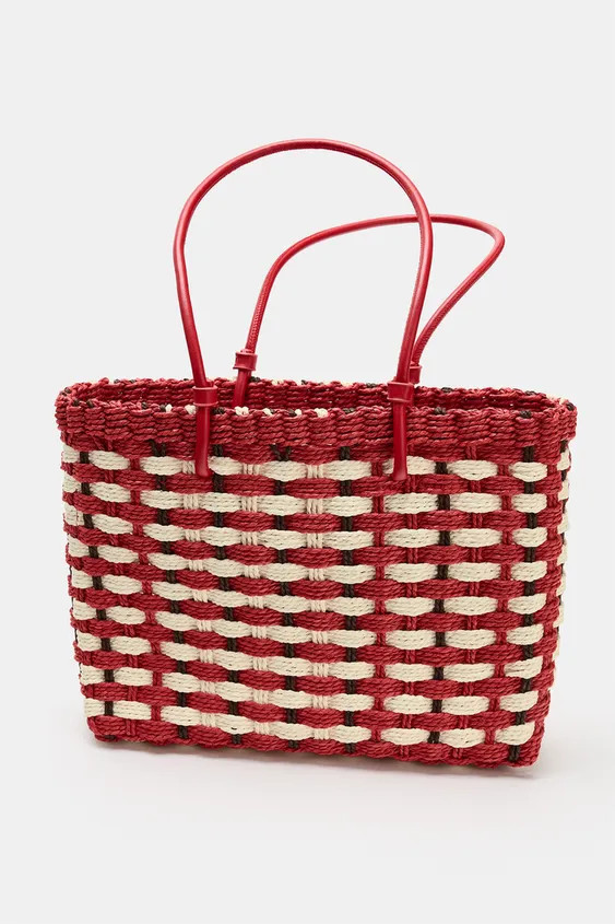BRAIDED-EFFECT MINI TOTE BAG | Zara UK