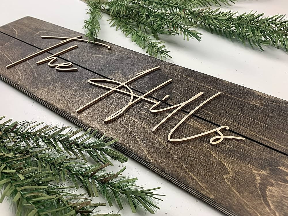 Custom Name Sign | Made in USA Personalized Family Sign | Create your own Sign | Rustic Wedding D... | Amazon (US)