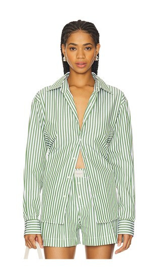 Comme Si La Shirt Classica in Green. - size M | Revolve Clothing (Global)