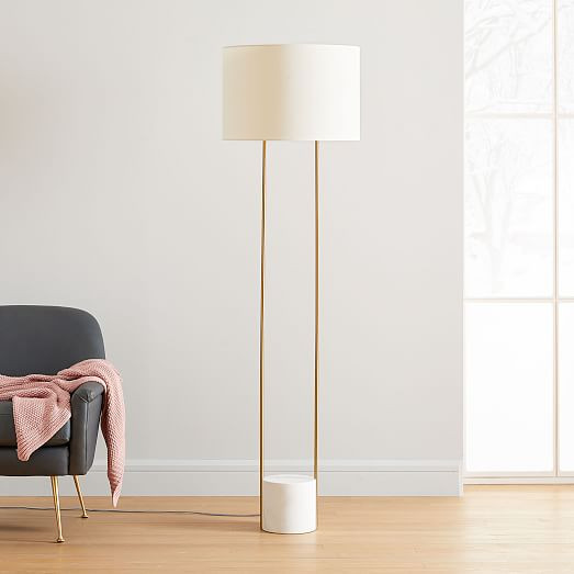 Industrial Outline Floor Lamp (67") | West Elm (US)