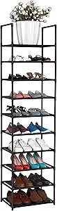 FIDUCIAL HOME 10 Tiers Shoe Rack 20-25 Pairs Sturdy Shoe Shelf | Amazon (US)