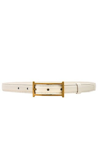 Helsa Logo Mini Belt in White. - size L | Revolve Clothing (Global)