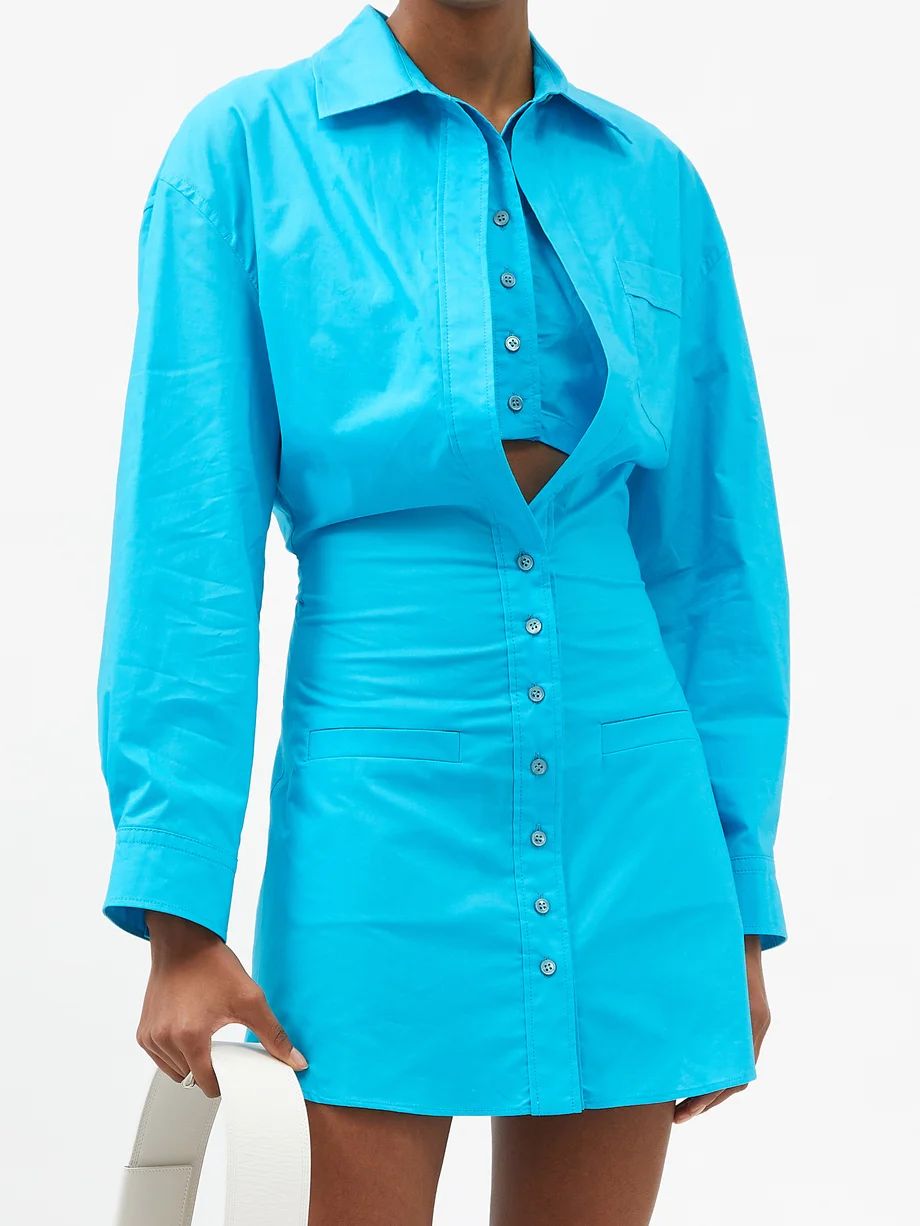 Baunhilha cutout cotton-poplin shirt dress | Jacquemus | Matches (US)