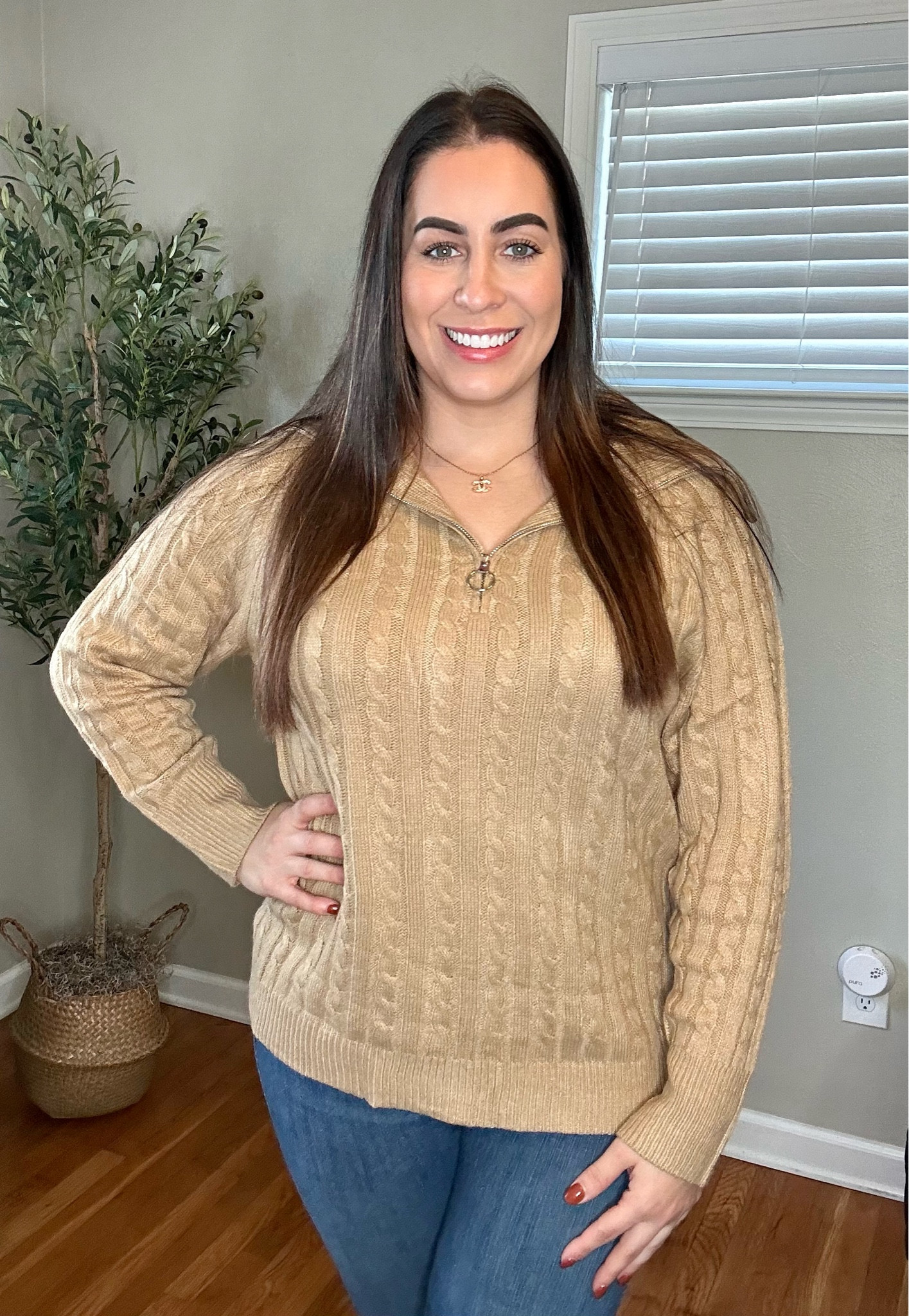 Amazon fall sweater size xl. Size up one  Get your true size if you want more form fitting!

#LTKfindsunder50 #LTKstyletip #LTKmidsize