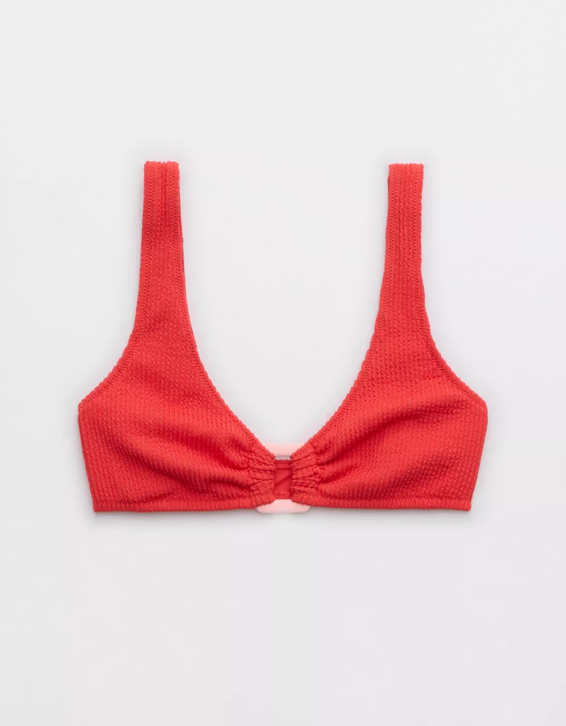 Aerie Crinkle Ring Wide Strap Scoop Bikini Top | Aerie