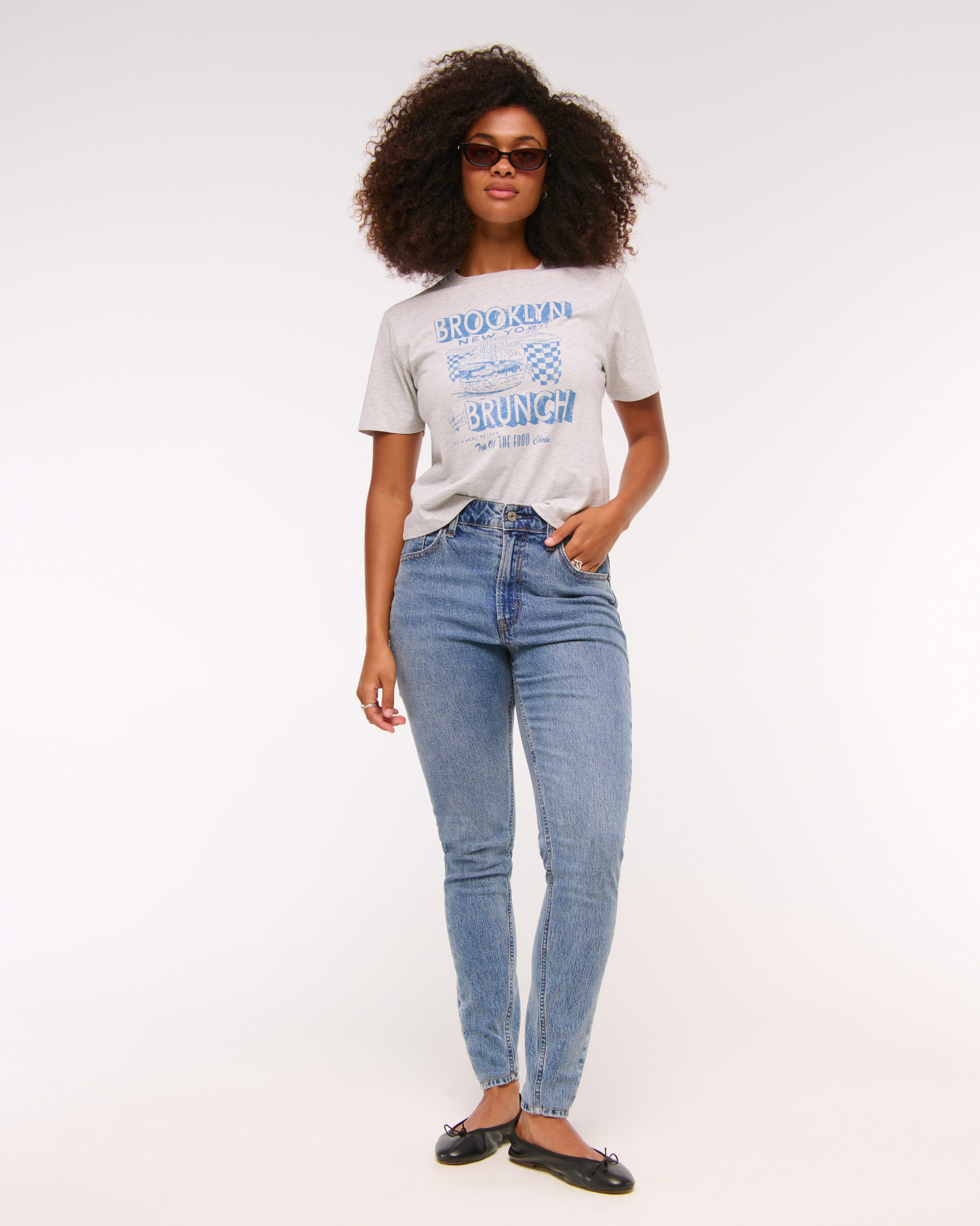 Curve Love High Rise Modern Skinny Jean | Abercrombie & Fitch (US)
