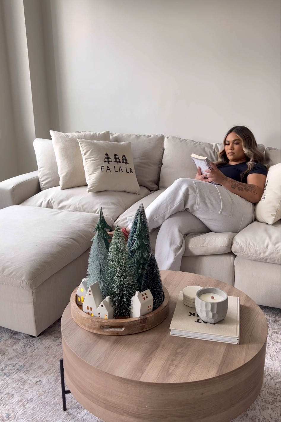Coffee table and pillows are from Bouclair! 

#LTKSeasonal #LTKhome #LTKHoliday