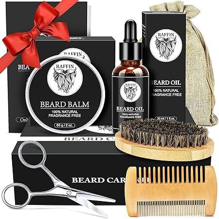 Beard Kit for Men - Beard Care Kit Gifts Set for Men - Christmas Gifts for Men Dad Boyfriend Husb... | Amazon (US)
