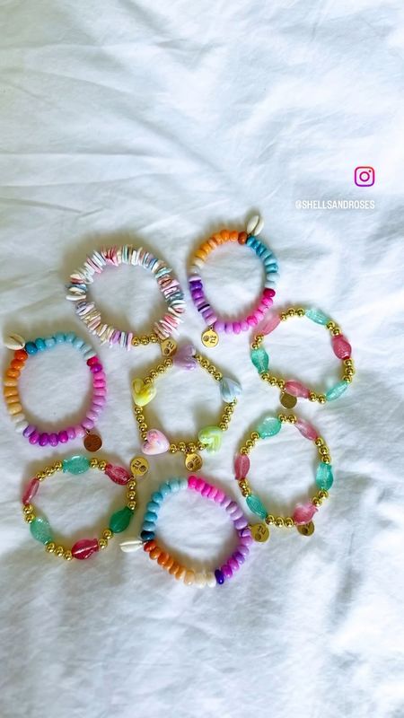 The cutest bracelets for your arm candy stack🍭💗✨

#jewelry #accessories #gift #giftidea #summer #summertrends #vacation 
#bracelet



#LTKfindsunder50 #LTKVideo #LTKGiftGuide