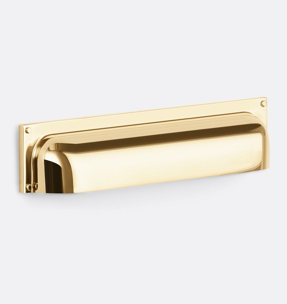Wren Bin Pull - 6"" - Unlacquered Brass | Rejuvenation