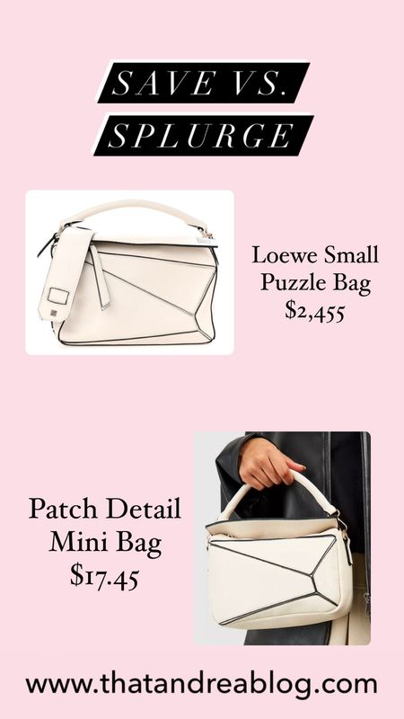 Save vs splurge 
Loewe puzzle bag
Designer bags 
White bags 
Puzzle bag 

#LTKsalealert #LTKitbag #LTKstyletip