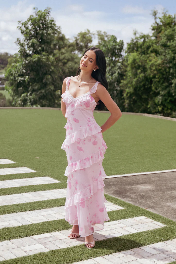 Virginia Maxi Dress - Lilac Floral | Petal & Pup (US)